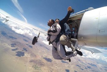 Ready to jump ship...I mean Plane at Skydive Las Vegas!