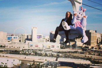 Zip in between the Rio Towers on the Voodoo Zip Line.